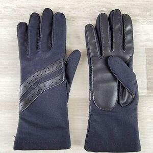 Vintage Legg's Sheer Energy Stretch Black Driving Gloves One Size